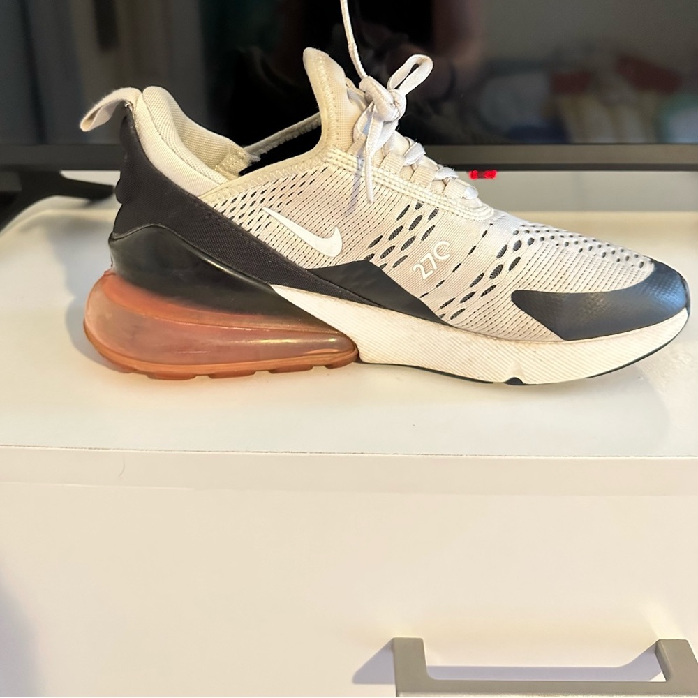 Nike air max 270s pink tan and black
